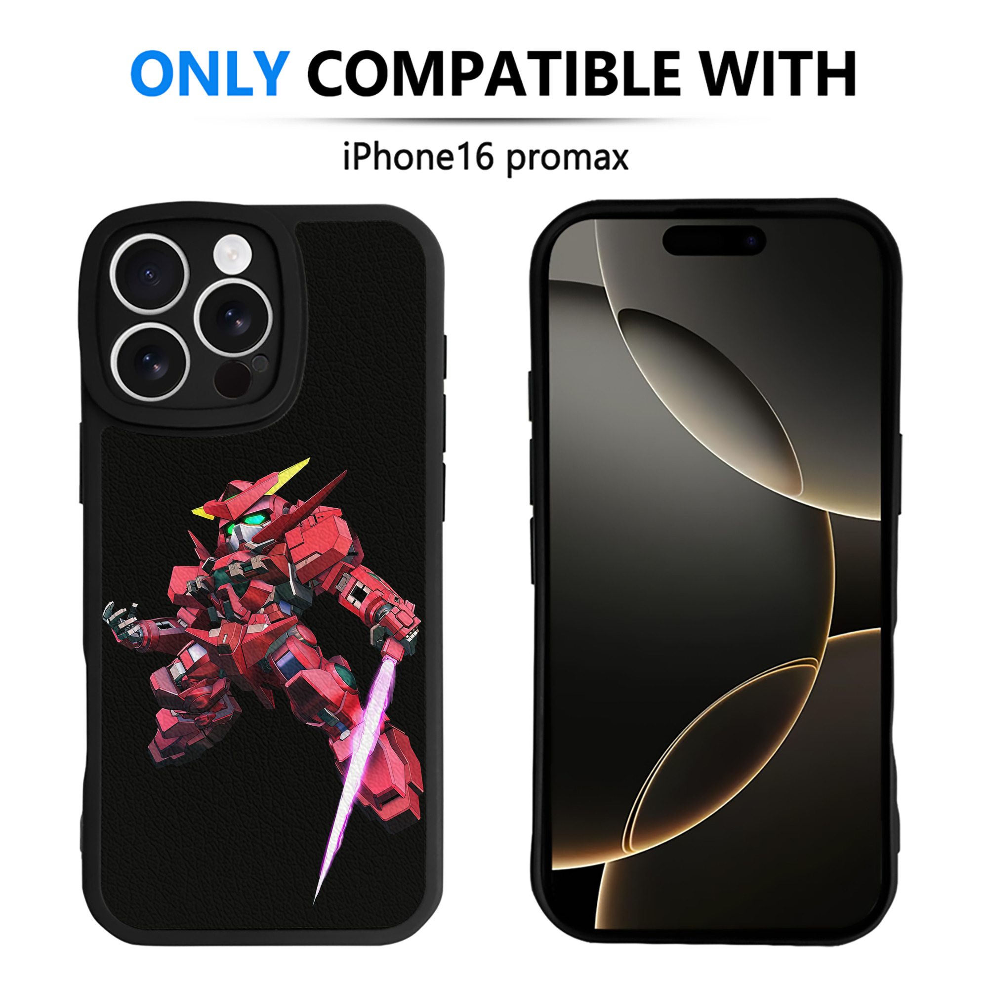 （画像用） 機動戦士ガンダム Mobile Suit Gundam 【iPhone 16シリーズ対応】シリコンスマホケース（レザー調） 材質：シリコン